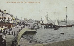 Parada Morska, Southend On Sea (kolorowe zdjęcie) autorstwa Unbekannt