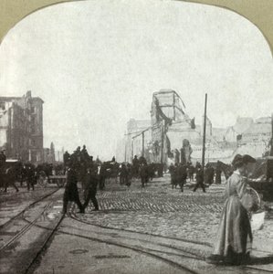 Market Street od bazy promowej - w oddali budynki Kroniki i Call, 1906. autorstwa Unbekannt