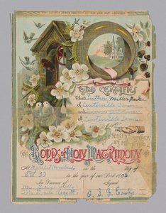 Akt ślubu Luther Miller Pulce i Irene Jenkins, 30 października 1902. autorstwa Unbekannt
