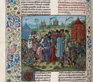Małżeństwo Izabeli Valois i Ryszarda II, ok. 1470-1475. autorstwa Unbekannt