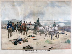 Marszałek Massena w bitwie pod Wagram, Austria, 5-6 lipca 1809, 1904 autorstwa Unbekannt