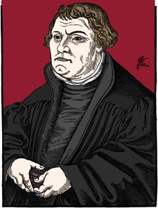 Marcin Luter Niemiecki reformator protestancki, 1546 autorstwa Unbekannt