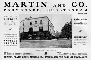 Martin and Co., Promenade, Cheltenham, 1909 autorstwa Unbekannt