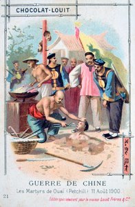 Męczeństwo w Ouai Petchili, Chiny, Rebelia Bokserów, 11 sierpnia 1900 r autorstwa Unbekannt
