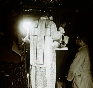 Msza w okopach, c1914-c1918 autorstwa Unbekannt