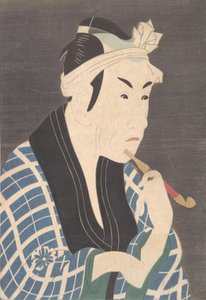 Matsumoto Koshiro IV jako handlarz ryb Gorobei, prawdopodobnie l..., prawdopodobnie koniec lat 80. lub początek lat 90. XIX wieku. autorstwa Unbekannt