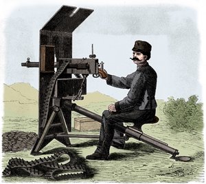 Karabin maszynowy Maxim, ok. 1895 r. autorstwa Unbekannt