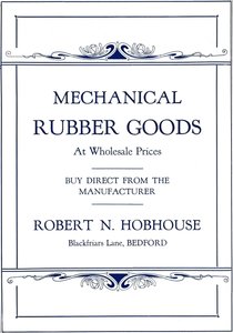 Mechaniczne wyroby gumowe - reklama Roberta N. Hobhouse