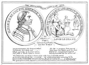 Medal z czasów Olivera Cromwella, XVII w. autorstwa Unbekannt