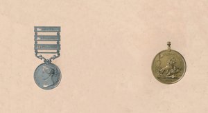 Medale za bitwy w Indiach, ok. 1911 w. autorstwa Unbekannt