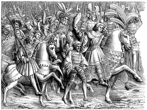 Spotkanie na Polu Złotego Płótna, ok. XVI w. 1849 r. autorstwa Unbekannt