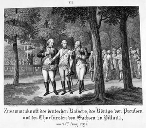 Spotkanie z cesarzem niemieckim, 25 sierpnia 1791, XIX w. autorstwa Unbekannt