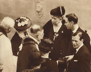 Odsłonięcie pomnika jego ojca, zamek Windsor, 23 kwietnia 1937 r. autorstwa Unbekannt
