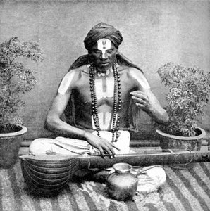 Żebractwo przyjęte w imieniu Wisznu, Indie, 1922 r autorstwa Unbekannt