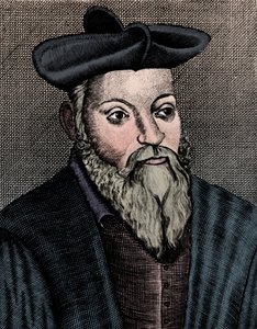 Michel Nostradamus 1503-1556, francuski lekarz i astrolog, XVII wiek autorstwa Unbekannt