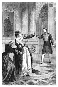 Miguel I z Portugalii 1802-1860 atakuje siostrę, c1895 autorstwa Unbekannt