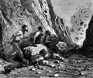 Wysadzanie górników, 1879. autorstwa Unbekannt