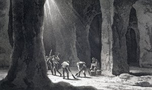 Górnictwo, sól „Wnętrze Kopalni Soli” autorstwa Unbekannt