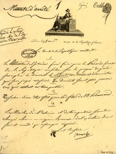 Rozkaz ministerialny dotyczący... szabli dla Pierwszego Konsula, 10 października 1801, 1921. autorstwa Unbekannt
