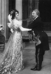 Panna Lily Elsie i pan George Graves w Wesoła wdowa, XX wiek autorstwa Unbekannt