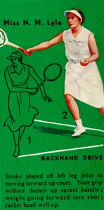 Panna N.M. Lyle - bekhendowy pęd, c1935. autorstwa Unbekannt