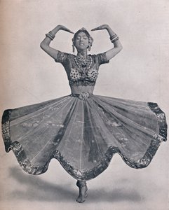 Miss Ruth St. Denis w swoim niezwykłym tańcu wschodnioindyjskim w teatrze Aldwych, 1906 autorstwa Unbekannt