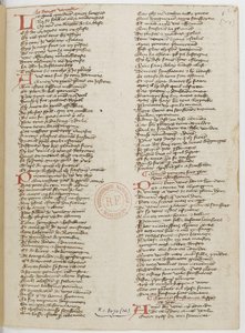 Menagier Paryża, strona rękopisu, 1393 autorstwa Unbekannt