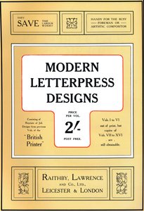 Nowoczesne projekty typograficzne - projekt nagrody, 1909. autorstwa Unbekannt