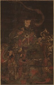 Monju i pomocnicy, 1200s. autorstwa Unbekannt