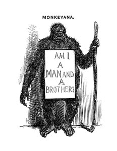Monkeyana: Czy jestem mężczyzną i bratem, 1861 autorstwa Unbekannt