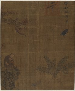 Małpy, owady i kapusta, prawdopodobnie dynastia Ming, 1368-1644. autorstwa Unbekannt