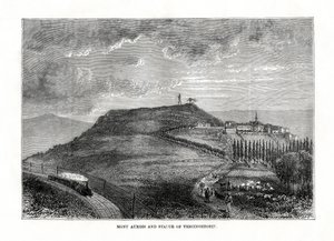 Mont Auxois i posąg Wercyngetoryksa, Francja, 1879 autorstwa Unbekannt