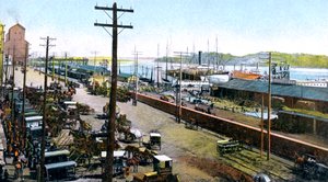 Port w Montrealu, Montreal, Kanada, ok. 1900 autorstwa Unbekannt