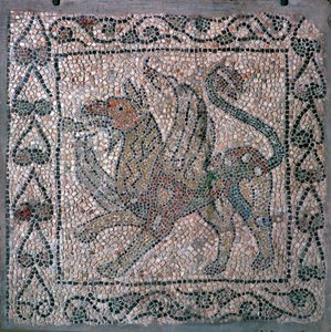 Mozaika gryfa w kościele San Giovanni Evangelista, XIII w. autorstwa Unbekannt