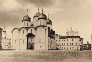 Moskwa. Katedra Zaśnięcia Najświętszej Maryi Panny. około 1900 autorstwa Unbekannt