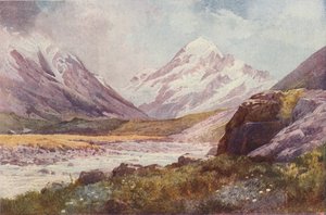 Mount Cook, Nowa Zelandia, 1923. autorstwa Unbekannt