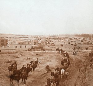 Żołnierze konni, Somme-Tourbe, północna Francja, c1914-c1918 autorstwa Unbekannt