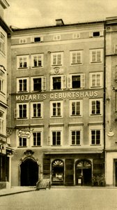 Miejsce urodzenia Mozarta, Salzburg, Austria, ok. 1935. autorstwa Unbekannt