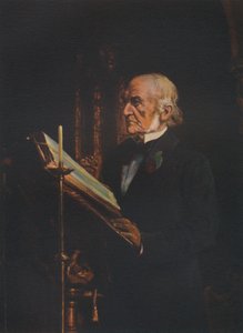 Pan Gladstone czyta lekcję w kościele Hawarden, ok. 1890, 1941 r autorstwa Unbekannt