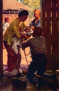 Pani Judson zabiera dziecko do przykutego męża, ok. 1912 r. autorstwa Unbekannt