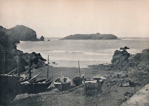 Mullion Cove - Pokazuje wyspę Mullion, 1895 autorstwa Unbekannt