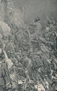 Napoleon... Dotarcie do klasztoru na szczycie gór Guadarrama, 1808, 1896. autorstwa Unbekannt
