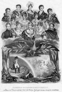 Napoleon Bonaparte i jego rodzina, 1840 autorstwa Unbekannt