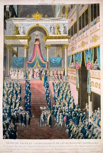 Napoleon Bonaparte koronowany na cesarza Napoleona I, 2 grudnia 1804, XIX w. autorstwa Unbekannt