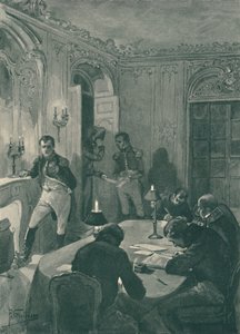 Napoleon dyktuje swoim sekretarzom, 1896 autorstwa Unbekannt