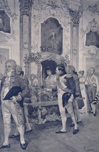 Napoleon i cesarzowa Austrii w Dreźnie, 1812, 1896. autorstwa Unbekannt