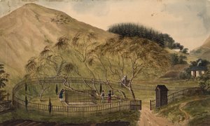 Miejsce pochówku Napoleona na Św. Helenie, 1833 autorstwa Unbekannt