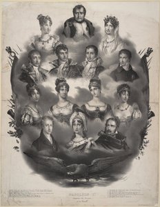 Napoleon I. Bonaparte i jego rodzina, 1832 autorstwa Unbekannt