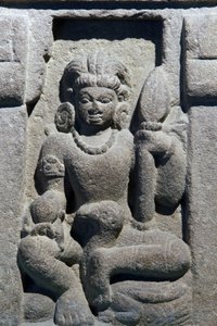 Muzeum Narodowe Indii, Delhi. Karttikeya. Gupta, VI wiek n.e., Waranasi (Uttar Pradesh). Złóg. Szczegół. Indie. autorstwa Unbekannt