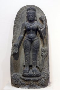 Muzeum Narodowe Indii, Delhi. Tara. Pala, VIII wiek n.e., Bihar. Złóg. Indie. autorstwa Unbekannt